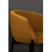 Chaise Dolly velours ocre