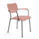 BENSON - Pink velvet armchair