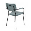 Chaise design zuiver velours gris