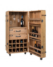 Wood bar storage by Dutchbone