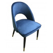 Chaise de repas Artdec velours bleu