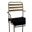 Chaise avec acoudoirs bronze 