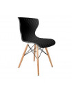 CAPITONE - Chaise design pieds en bois