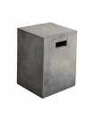 BETON - Tabouret Cube en béton gris