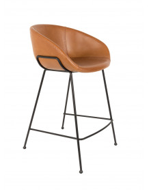 silla de bar festón zuiver marrón