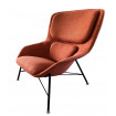 ROCKWELL - Modern armchair in orange fabric