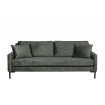 HOUDA - 3-Sitzer-Sofa in Lederoptik grau/grün