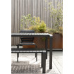 Outdoor-Tisch Rechteck schwarz Aluminium zuiver
