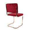 chaise retro rouge cuivre