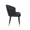 Grey velvet Dining chair by Dutchbone
