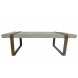 BETON - Concrete and rusty iron table