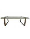 BETON - Concrete and rusty iron table
