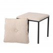 TAMMY - Comfortable velvet stool