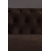 CHESTER - 3 seater sofa in brown velvet