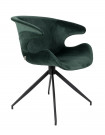 MIA - Chaise velours vert