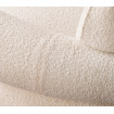 TEDDY - Fauteuil tissu laine Blanc