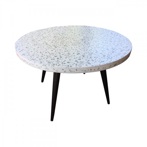 Terrazzo set with 2 Lounge chairs