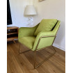 Green velvet armchair Golden