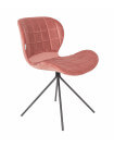 OMG - Chaise design en velours rose