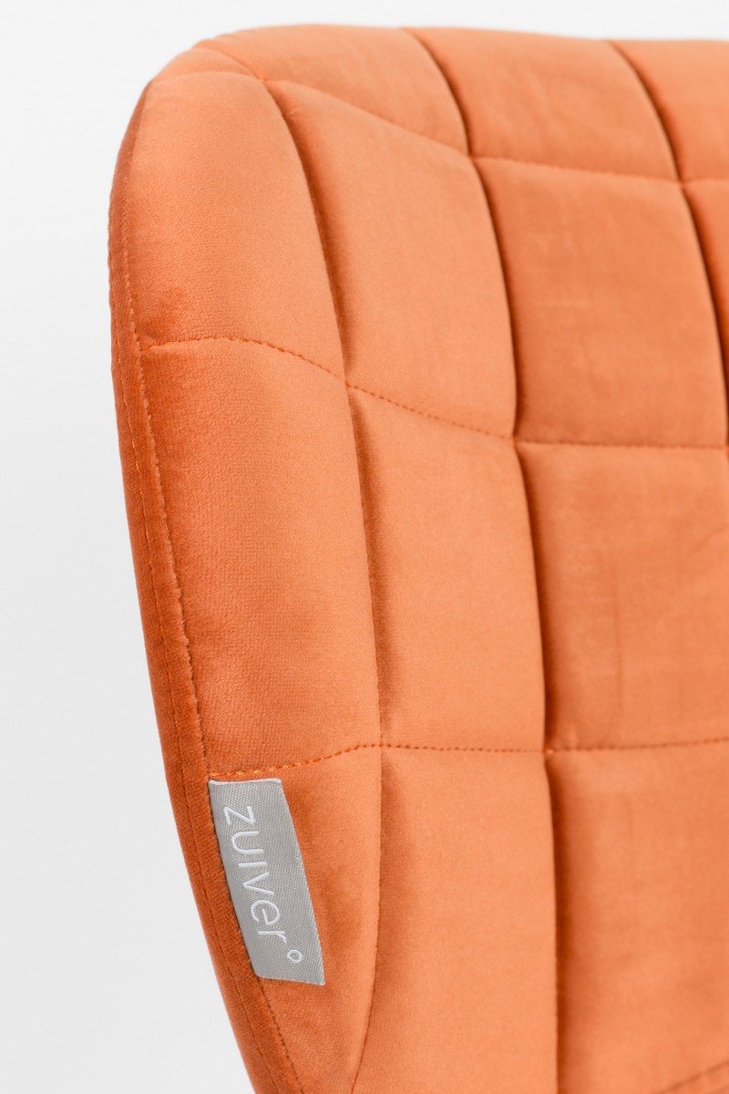 Kapel Kabelbaan Neerduwen OMG - Dining chair in orange velvet