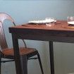 NEVADA - Table repas 120 cm bois massif 