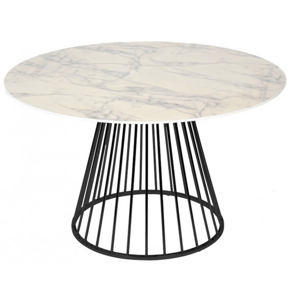 CIRCLE - Table de repas aspect marbre