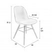 White Dining chair Zuiver