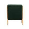 Skandinavischer Sessel aus grünem Samt woood