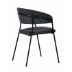 BERGAME - Dark grey dining chair