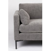 Summer armchair grey soft fabric