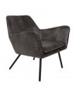 ALABAMA - Vintage brown leather lounge chair