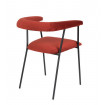 Red Velvet dining chair by Dutchbone