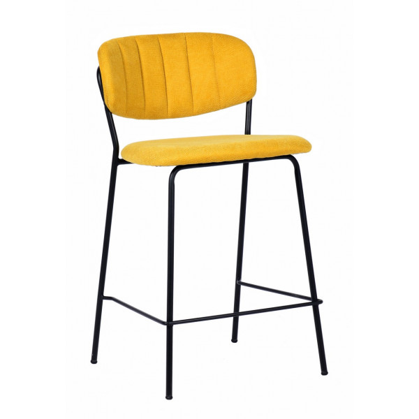 BELLAGIO - Chaise haute tissu jaune