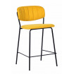 BELLAGIO - Chaise haute tissu jaune