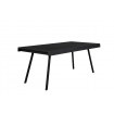 160 HAVANE - Black wooden dining table