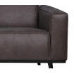 sofá de cuero negro de diseño 230