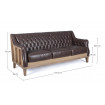 MANOIR - 3-Sitzer-Sofa aus Kunstleder