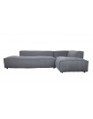 FAT FREDDY - Large right corner stone grey comfortable Sofa