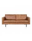 RODEO - Sofá de 2 plazas de cuero marrón