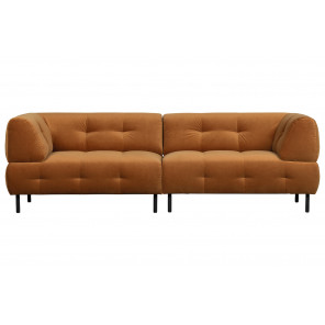 STATEMENT - Brown Eco Leather 3 Seater Sofa