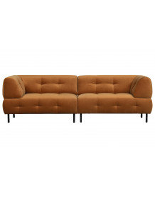 LLOYD - 4-Sitzer-Sofa aus zimtfarbenem Velours L245