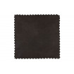 BEAN - Sofá esquinero derecho 5 plazas cuero negro ecológico tejido L305