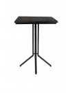 ZEMA - Table bar plateau bois noir L75