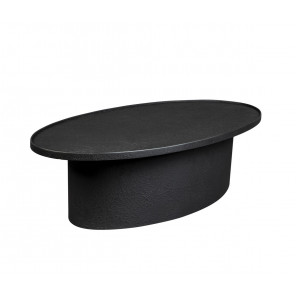 WINSTON - Table basse ovale noir