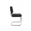 RIDGE - Black velvet dining chair