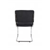 RIDGE - Respaldo de silla de comedor de terciopelo negro