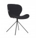 OMG - Design-Stuhl aus Stoff, schwarz