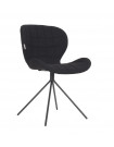 OMG - Design-Stuhl aus Stoff, schwarz