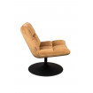 BAR - Design swivel gold fabric armchair