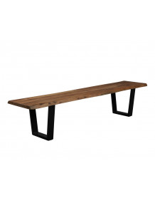 Steel and wood bench